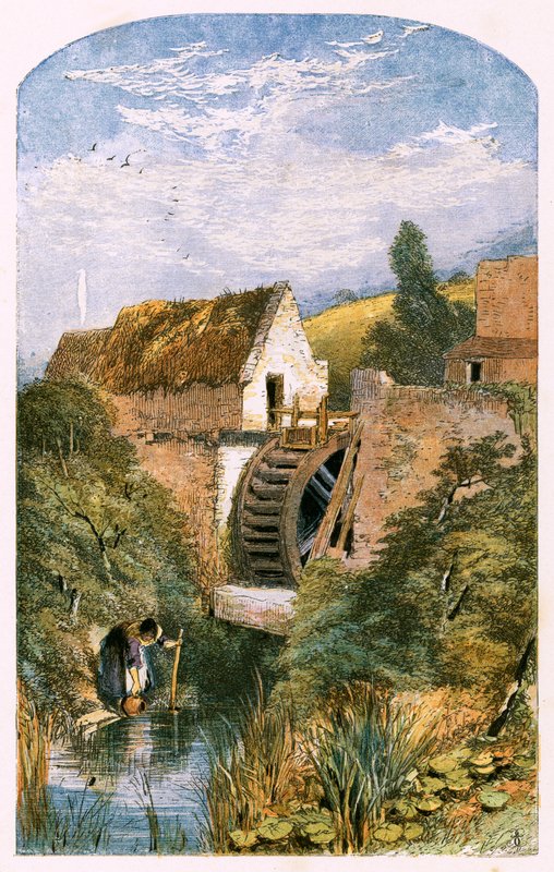 Ilustracja do „Opuszczonej wioski” autorstwa Myles Birket Foster