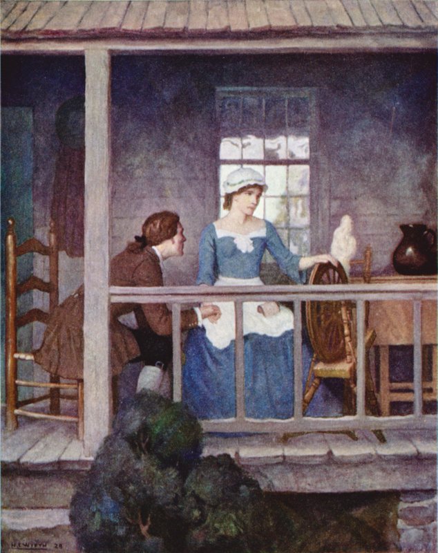 Sally Merrillee i Johnny autorstwa Newell Convers Wyeth
