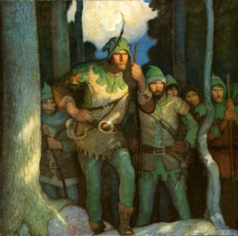 Robin Hood i jego Wesołych Banitów autorstwa Newell Convers Wyeth