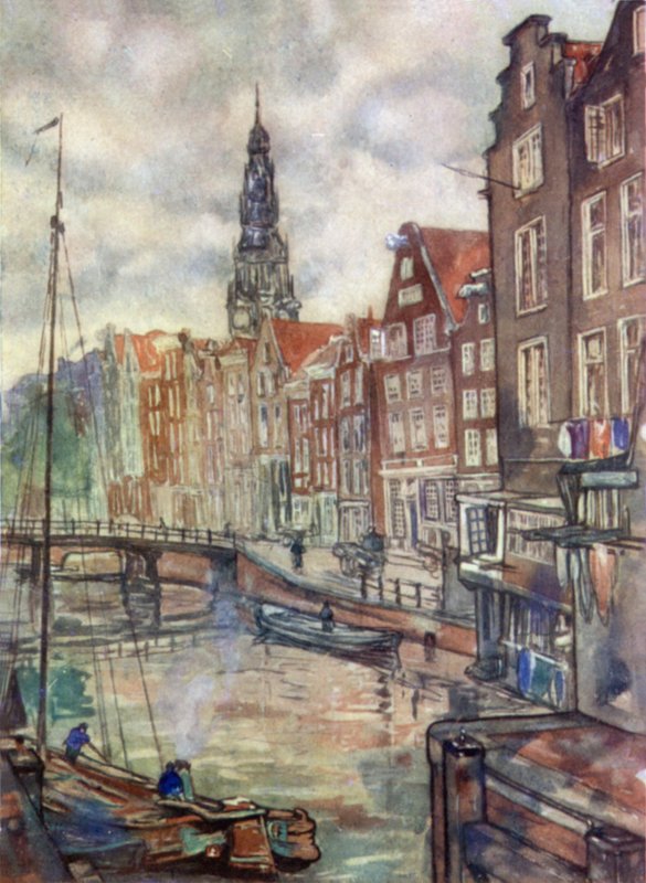 Oudezijds, Voorburgwal, Amsterdam autorstwa Nico Jungman