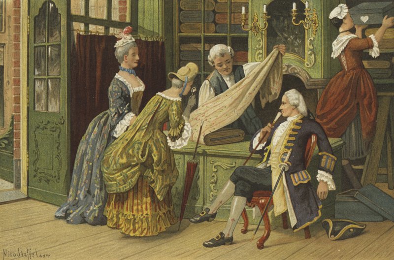Sklep, Niderlandy, 1. połowa XVIII w. autorstwa Nico Steffelaar