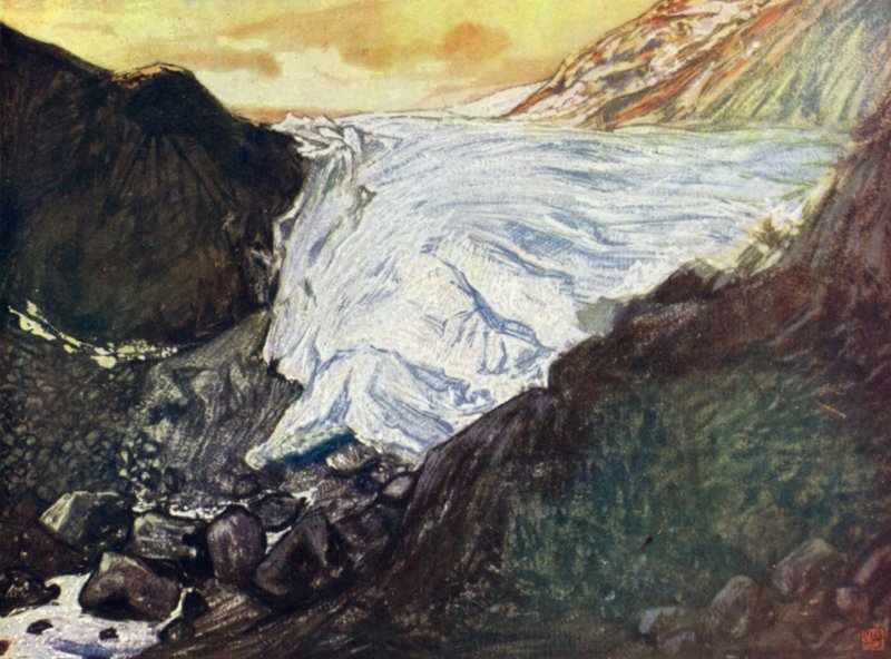 Norwegia: Buerbrae, Odde Hardanger (kolor lito) autorstwa Nico Jungman