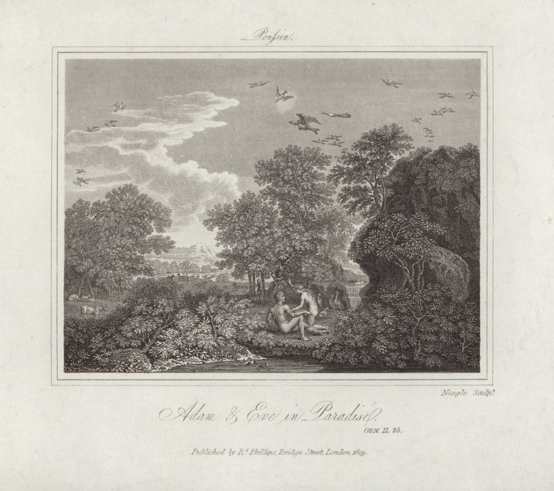 Adam i Ewa autorstwa Nicolas Poussin