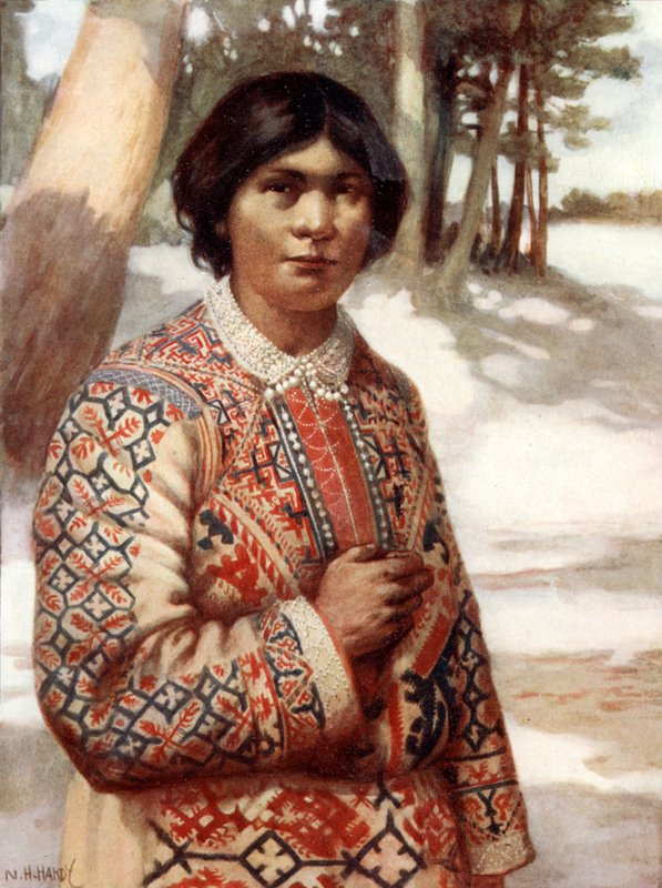 Kobieta Ostiak, Syberia autorstwa Norman Hardy