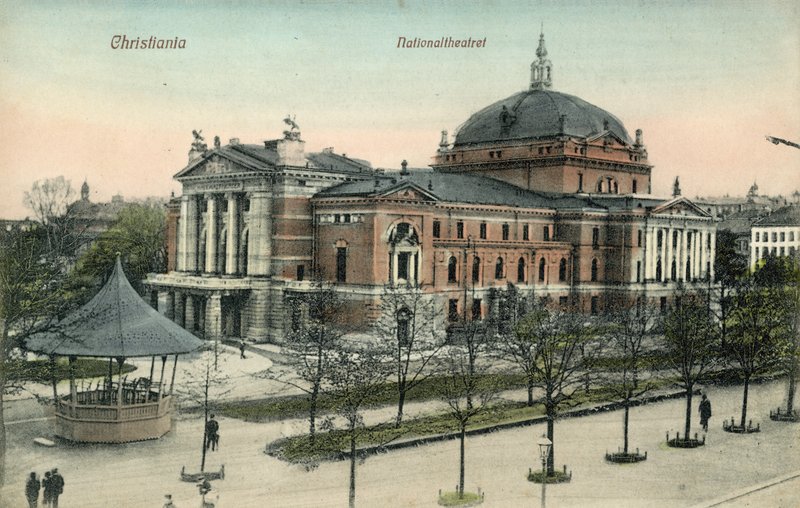 Teatr Narodowy, Oslo, Norwegia autorstwa Norwegian Photographer