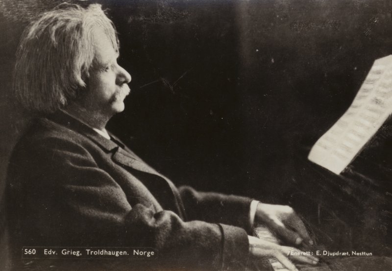 Edvard Grieg w Troldhaugen, Norwegia autorstwa Norwegian Photographer