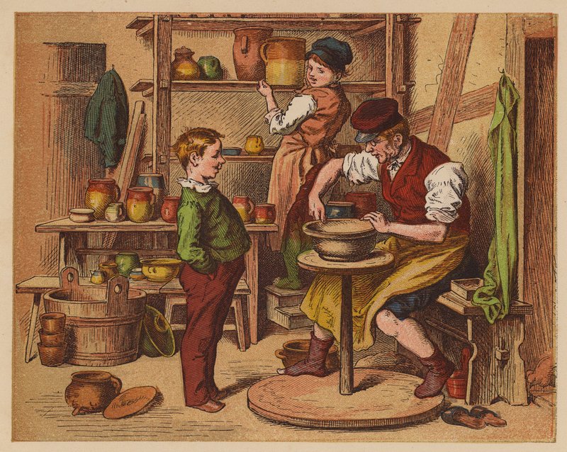 Potter (druk kolorowy) autorstwa Oskar Pletsch