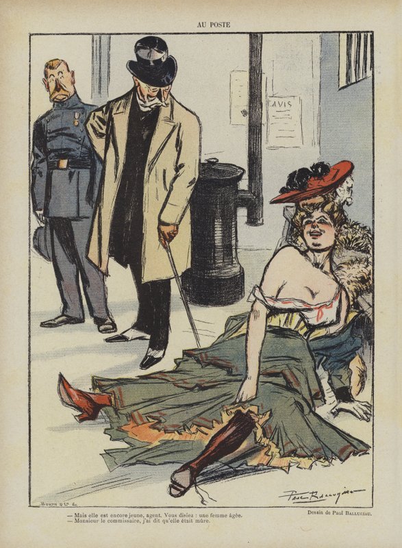 Ilustracja do Le Rire autorstwa Paul Balluriau