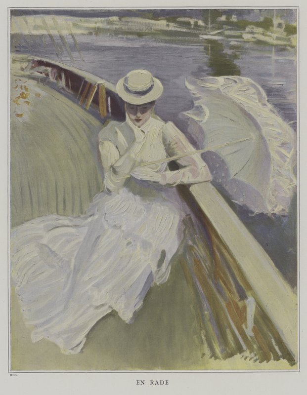 En Rade (w porcie) autorstwa Paul Cesar Helleu