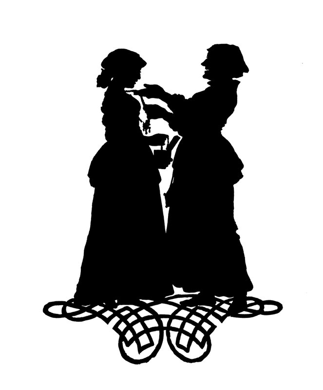Marthe i Margarete (grafika) autorstwa Paul Konewka