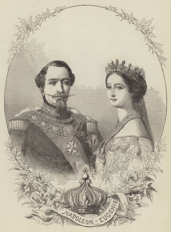 Napoleon i Eugenia autorstwa Percy Macquoid