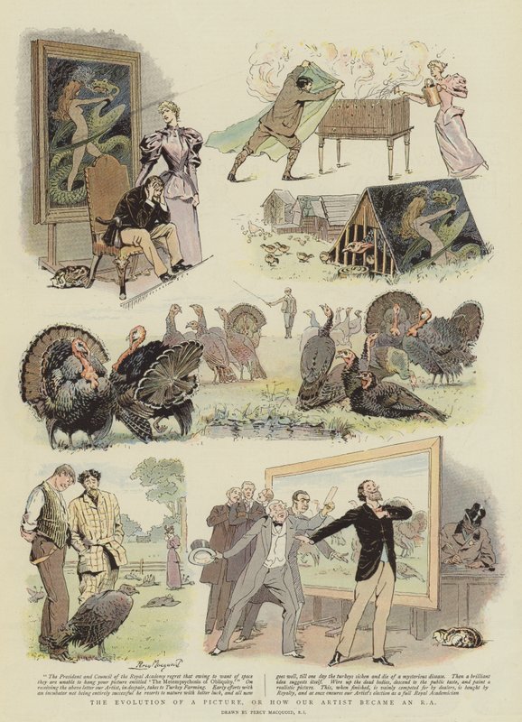 Ewolucja obrazu, czyli jak nasz Artysta stał się RA (chromolitho) autorstwa Percy Macquoid