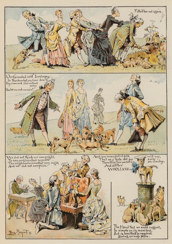 The Lay of Wiry Jane — Percy Macquoid (chromolitho) autorstwa Percy Macquoid
