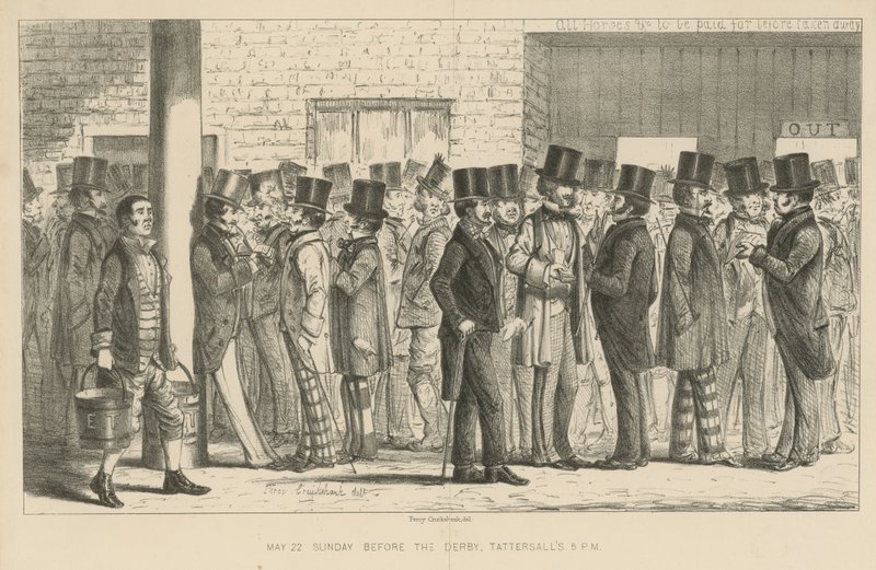 Niedziela przed Derby autorstwa Percy Cruikshank