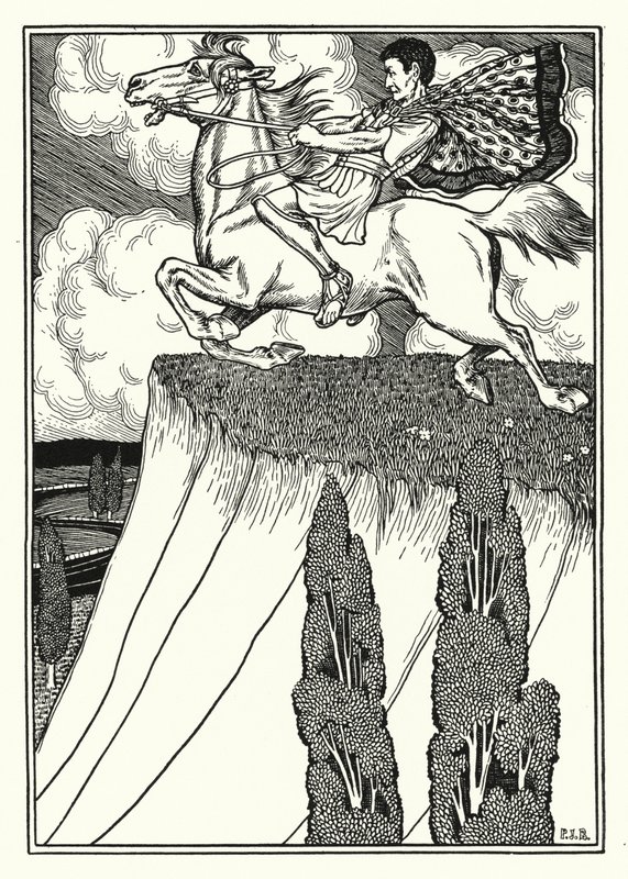 Śmierć Antiocha Zemsty (lito) autorstwa Percy James Billinghurst