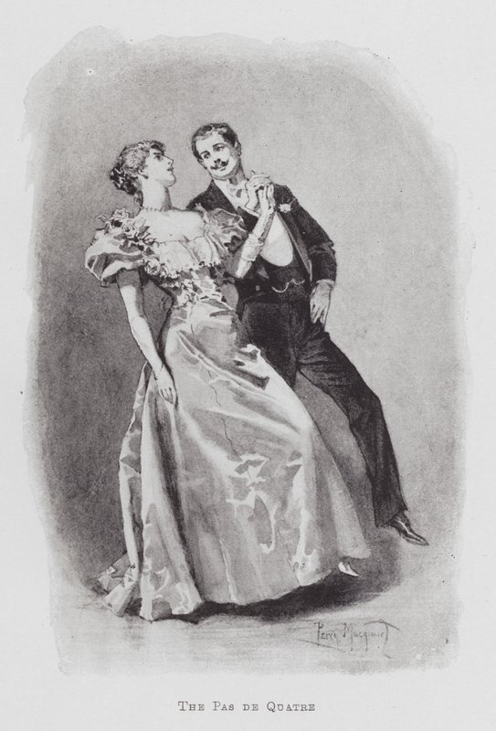 Taniec: Pas de Quatre (lito) autorstwa Percy Macquoid