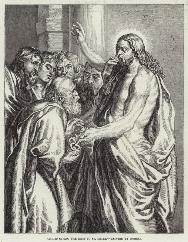 Chrystus dający klucze św. Piotrowi autorstwa Peter Paul Rubens