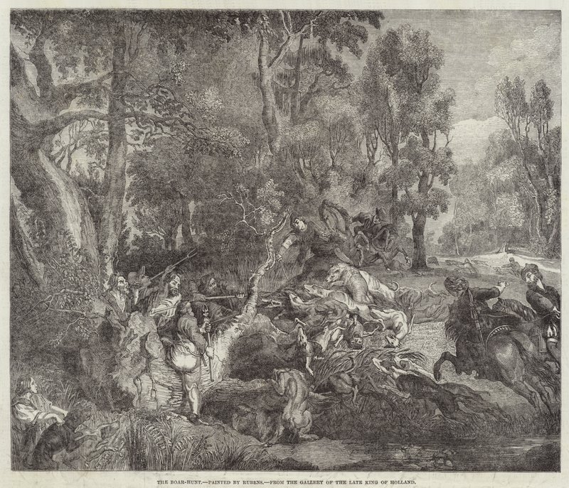Polowanie na Dzika autorstwa Peter Paul Rubens