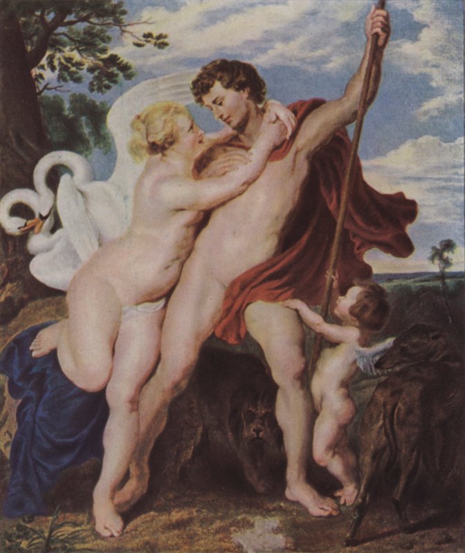 Wenus i Adonis autorstwa Peter Paul Rubens