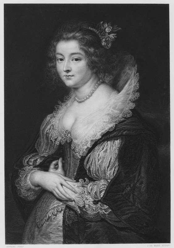 Żona Rubensa, ze zdjęcia w Królewskiej Kolekcji autorstwa Peter Paul after Rubens