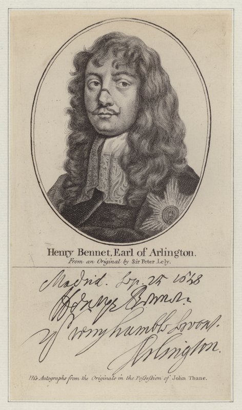 Henry Bennet autorstwa Peter (after) Lely