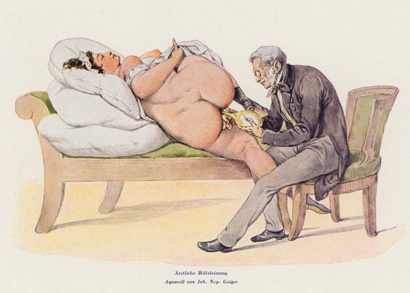 Pomoc medyczna (akwarela) autorstwa Peter Johann Nepomuck Geiger