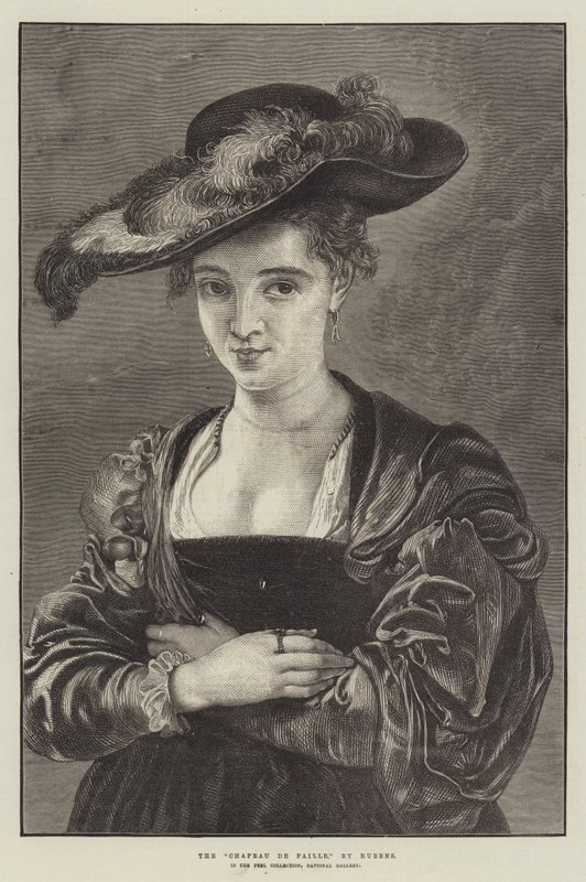 Słomkowy Kapelusz autorstwa Peter Paul Rubens