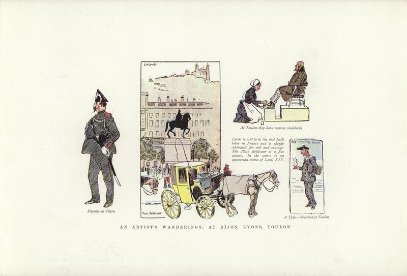 Wędrówki artysty, w Dijon, Lyons, Toulon autorstwa Phil May