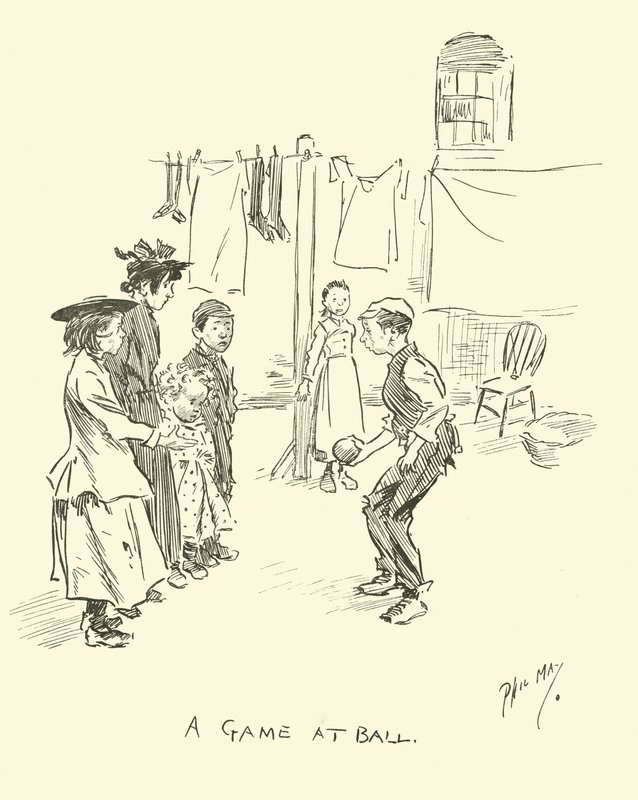 Ilustracja do Phila Maysa Gutter-Snipes autorstwa Phil May