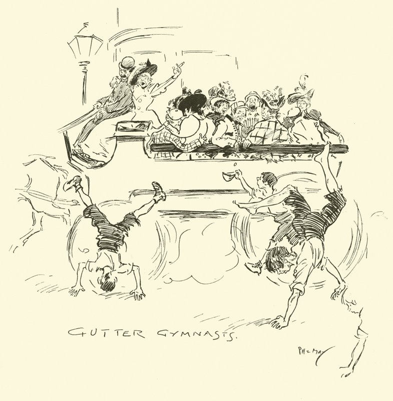 Ilustracja do Phila Maysa Gutter-Snipes autorstwa Phil May