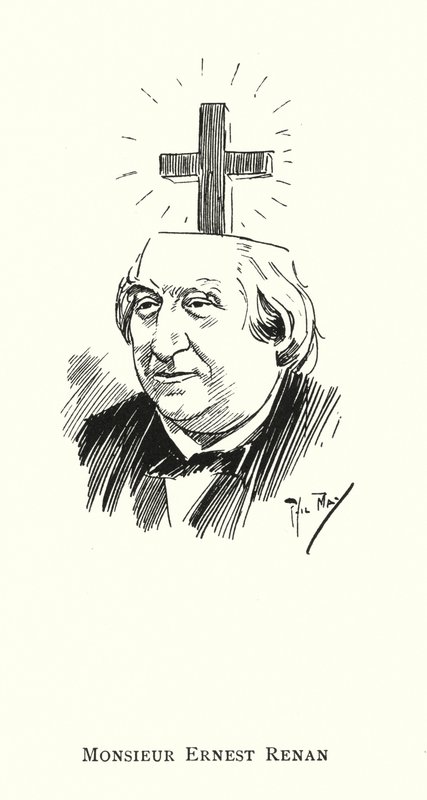 Monsieur Ernest Renan (lito) autorstwa Phil May