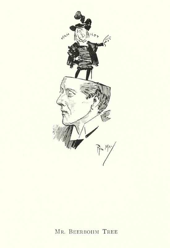 Pan Beerbohm Drzewo (lito) autorstwa Phil May