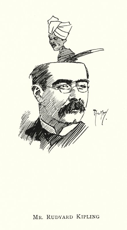 Pan Rudyard Kipling (lito) autorstwa Phil May