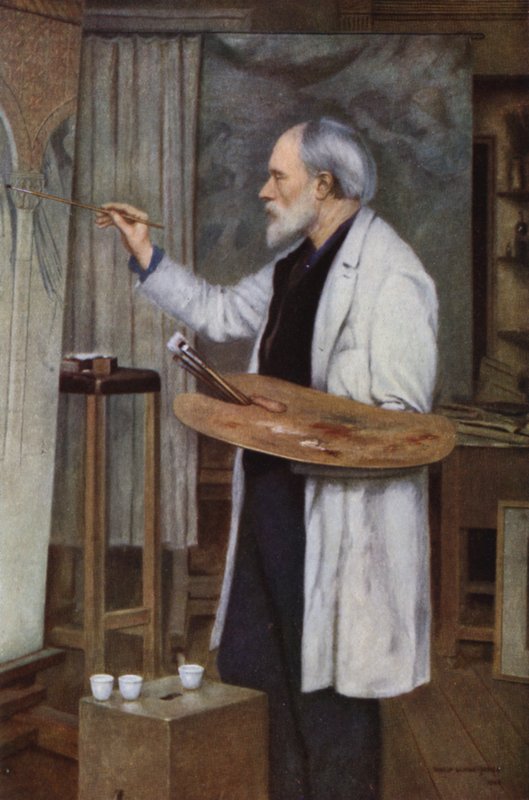 Sir Edward Burne-Jones, z portretu jego Syna, Sir Philipa Burne-Jones autorstwa Philip Burne Jones