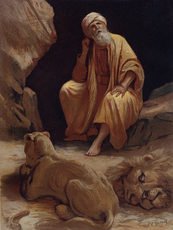 Daniel w jaskini lwów autorstwa Philip Richard Morris