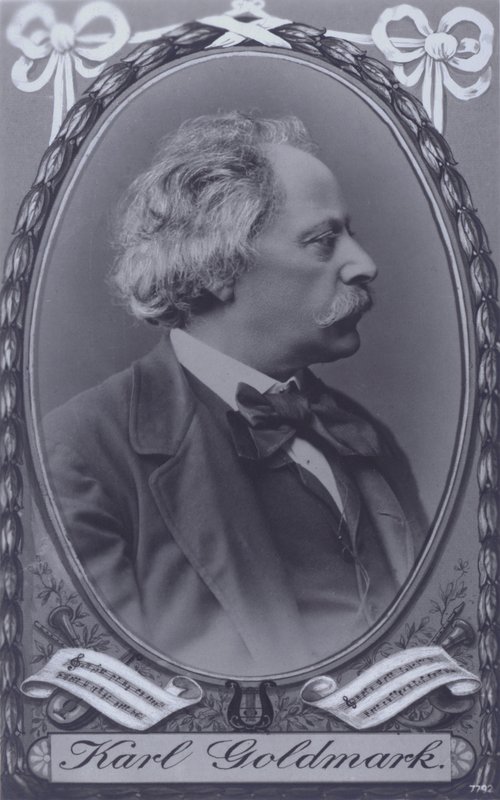 Karl Goldmark, węgierski kompozytor (czarno-białe zdjęcie) autorstwa Photographer Austrian