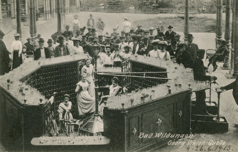 Złe Wildungen. Pocztówka wysłana w 1913 roku. autorstwa Photographer German