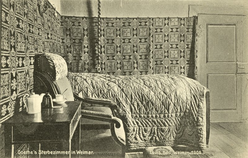 Sala śmierci Goethego, Weimar (kolorowe zdjęcie) autorstwa Photographer German