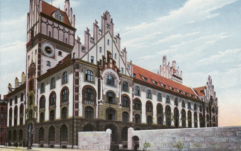 Monachium/Monachium: Nowy gmach sądu (zdjęcie) autorstwa Photographer German