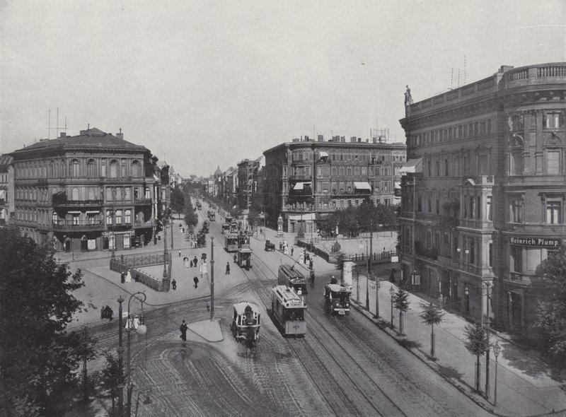 Potsdamer Strasse (zdjęcie czarno-białe) autorstwa Photographer German
