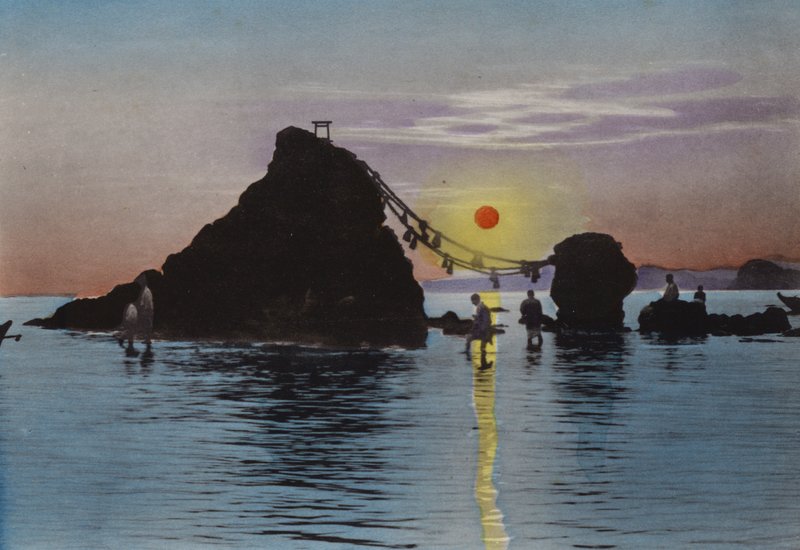 Japonia, ok. 1912: Futamigaura, Ise (zdjęcie) autorstwa Photographer Japanese
