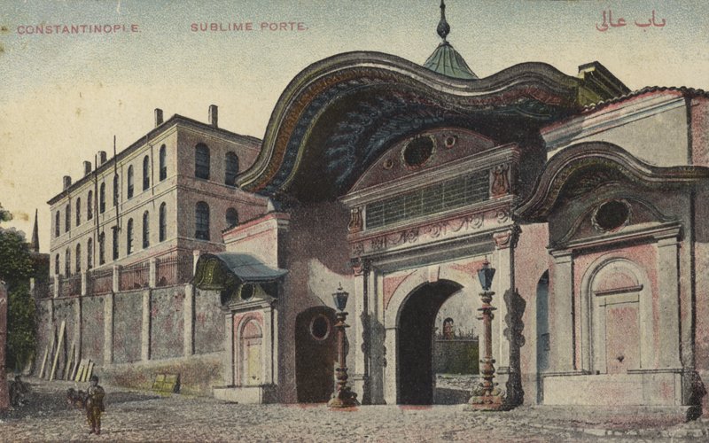 Sublime Porte, Konstantynopol (zdjęcie kolorowe) autorstwa Photographer Turkish