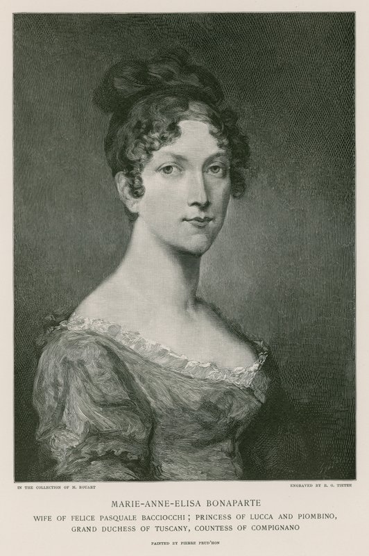 Elisa Bonaparte autorstwa Pierre Paul Prudhon