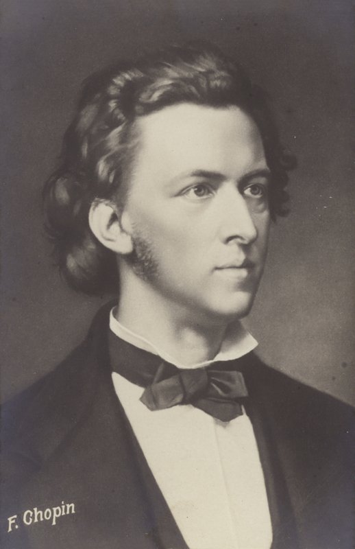 Fryderyk Chopin, polski kompozytor i pianista (1810-1849) autorstwa Polish School