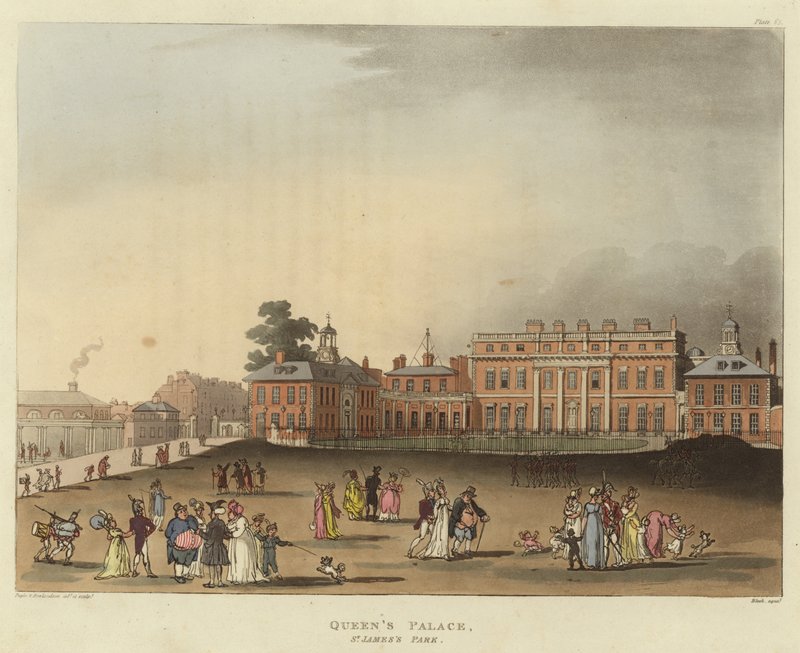 Pałac Królowej autorstwa Pugin and Rowlandson