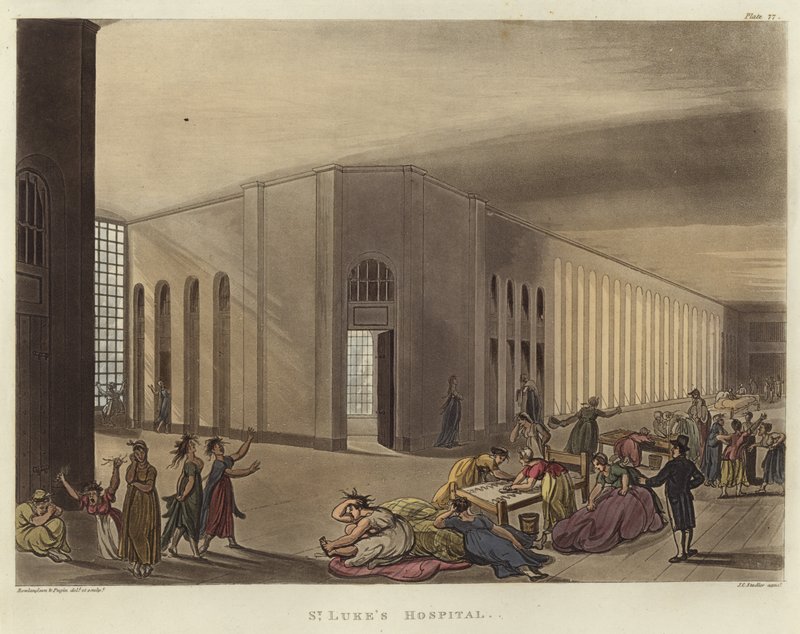 Szpital św. Łukasza autorstwa Pugin and Rowlandson