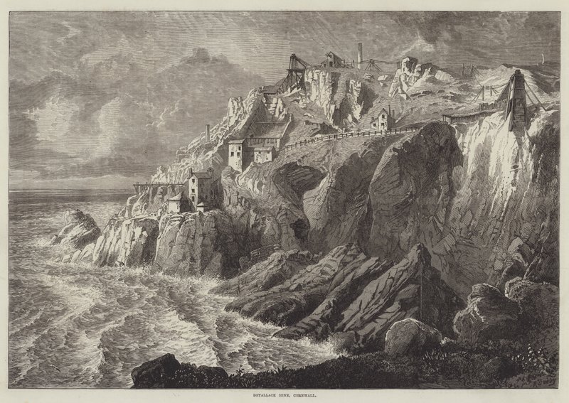 Kopalnia Botallack, Kornwalia autorstwa R. Dudley