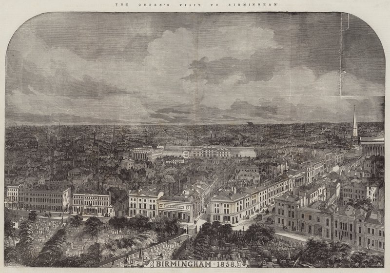 Wizyta królowej w Birmingham autorstwa R. Dudley