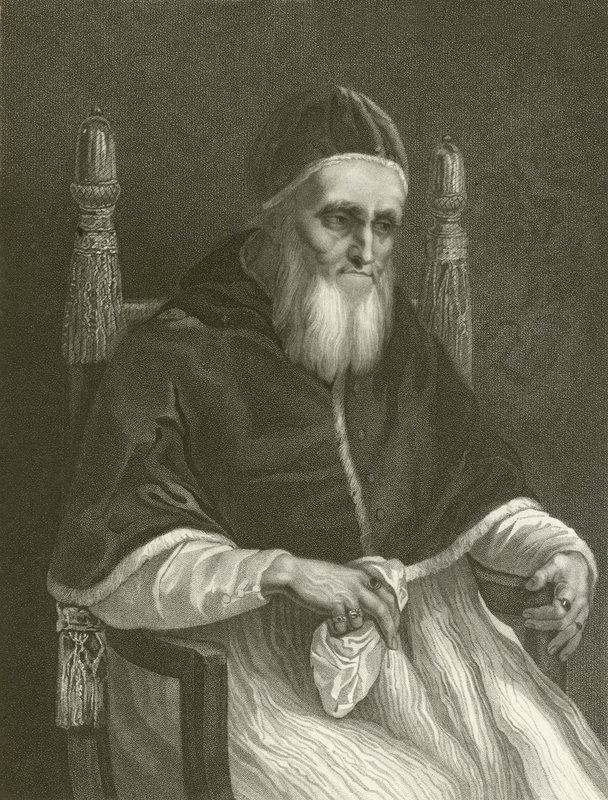 Juliusz Drugi autorstwa Raffaello Sanzio Raphael