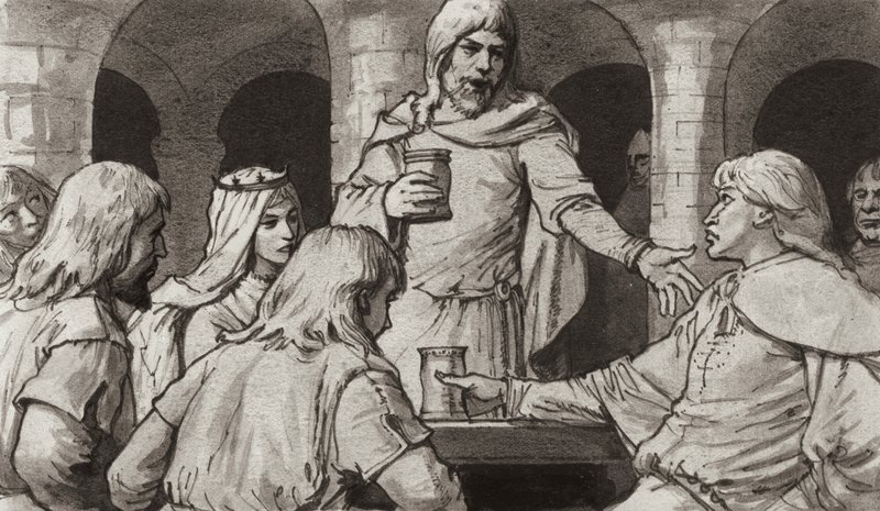 Walteoff zwabiony do Zdrady (gwasz na papierze) autorstwa Ralph Bruce